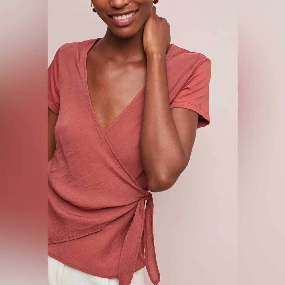 Perouges Wrap Top by Anthropologie